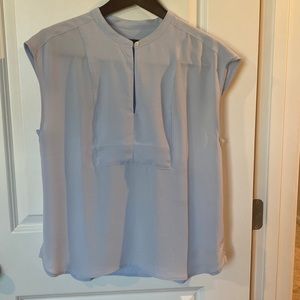 J Crew Cap Sleeve Blouse- Key Hole w/ button - Medium - NWOT